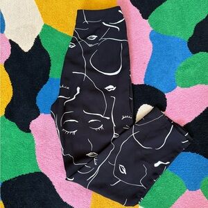 Princess Polly Monochrome Abstract Print Pants